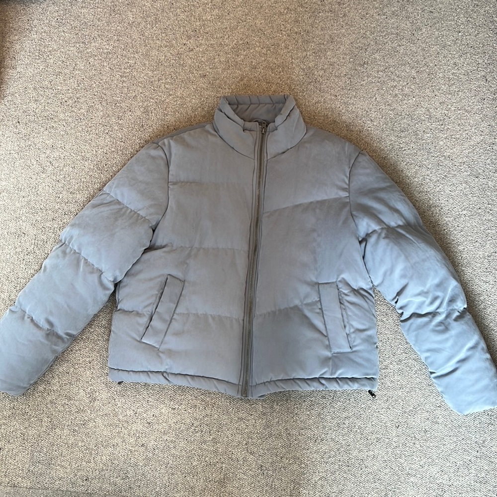 Urban Outfitters light blue coat.